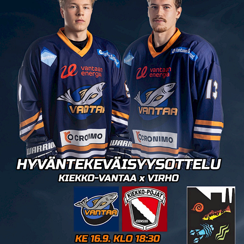 Kiekko-Vantaa x Virho RY hyväntekeväisyysottelu
